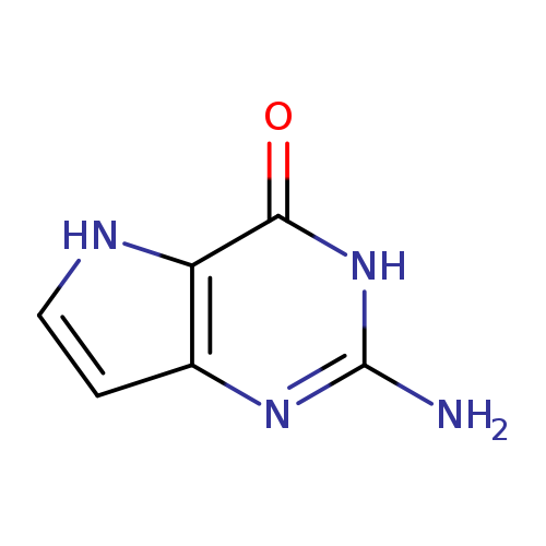 Nc1nc2cc[nH]c2c(=O)[nH]1