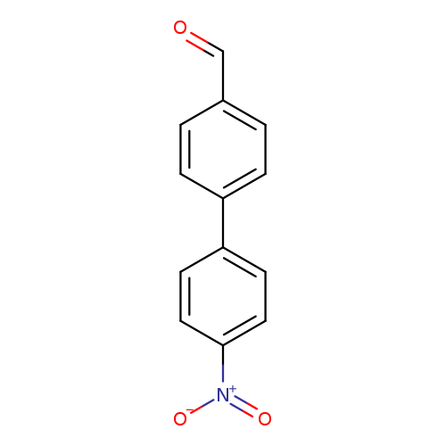 O=Cc1ccc(cc1)c1ccc(cc1)[N+](=O)[O-]