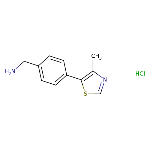 Cl.CC=1N=CSC1C1=CC=C(C=C1)CN