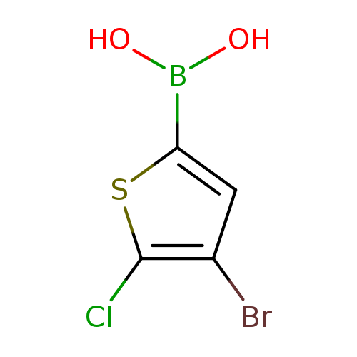OB(c1cc(c(s1)Cl)Br)O