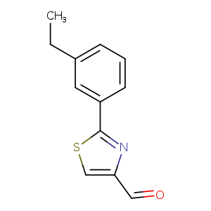 CCc1cccc(c1)c1scc(n1)C=O