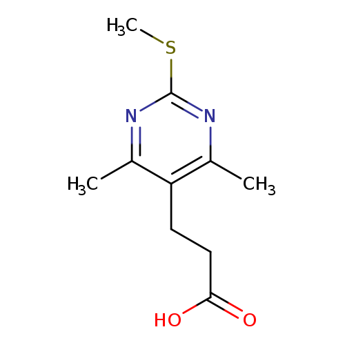 CSc1nc(C)c(c(n1)C)CCC(=O)O