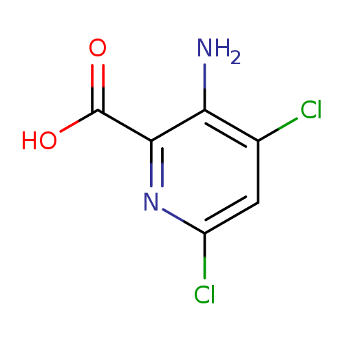 Clc1cc(Cl)c(c(n1)C(=O)O)N