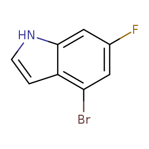 Fc1cc(Br)c2c(c1)[nH]cc2