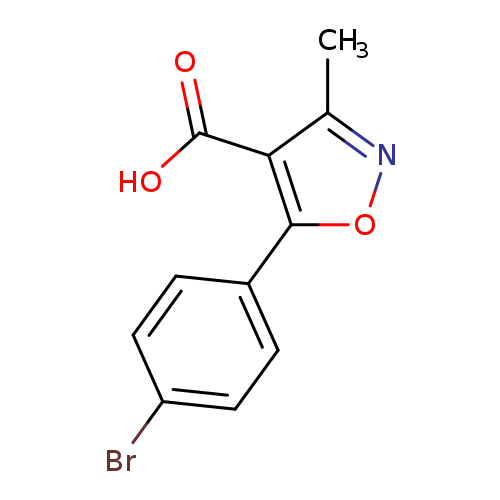 Brc1ccc(cc1)c1onc(c1C(=O)O)C