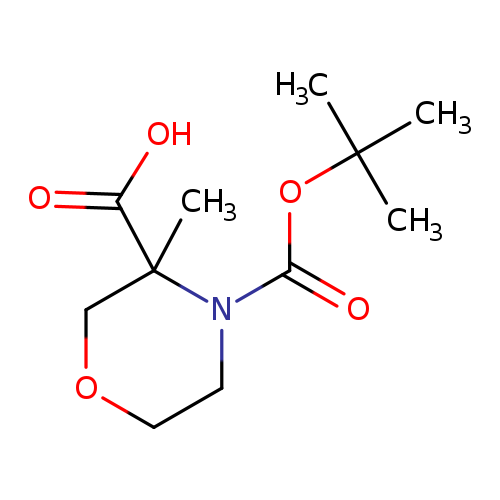 O=C(N1CCOCC1(C)C(=O)O)OC(C)(C)C