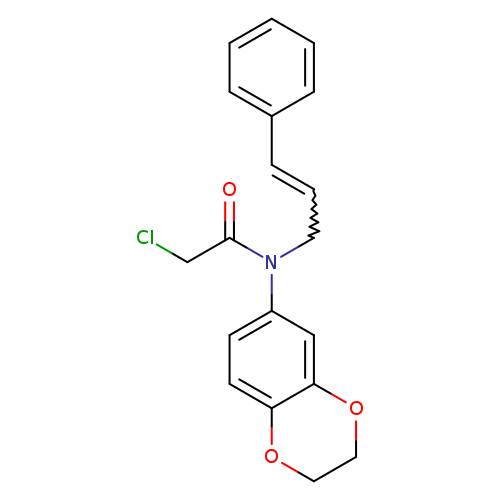 ClCC(=O)N(c1ccc2c(c1)OCCO2)CC=Cc1ccccc1