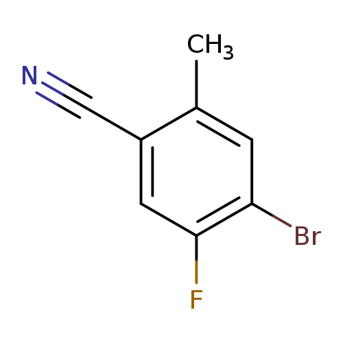 N#Cc1cc(F)c(cc1C)Br