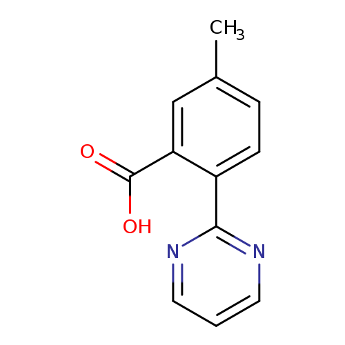 Cc1ccc(c(c1)C(=O)O)c1ncccn1