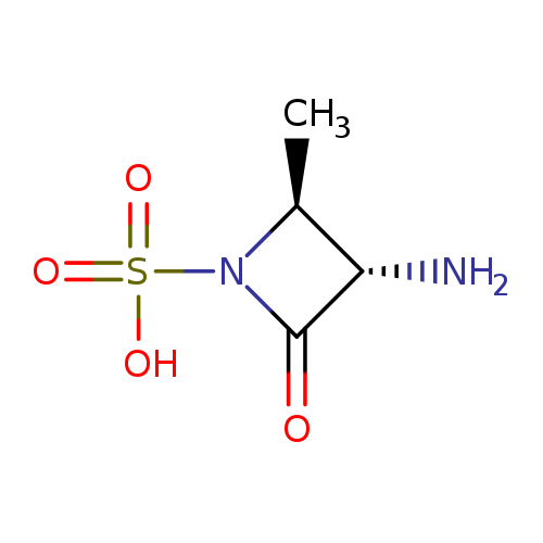 C[C@H]1[C@H](N)C(=O)N1S(=O)(=O)O