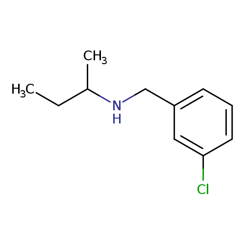 CCC(NCc1cccc(c1)Cl)C