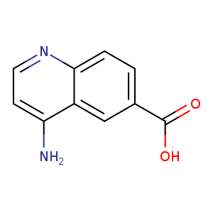 OC(=O)c1ccc2c(c1)c(N)ccn2