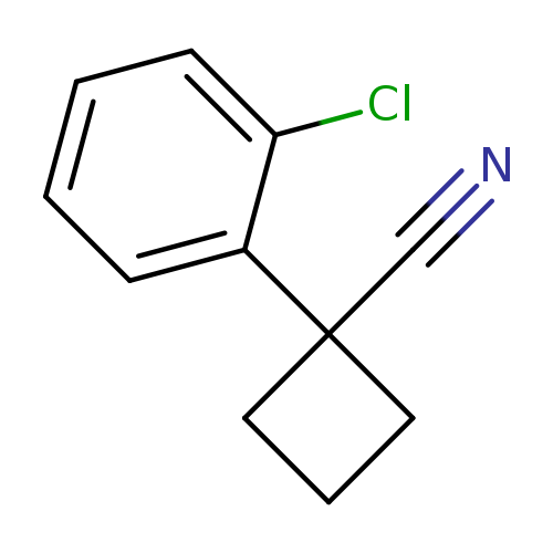 N#CC1(CCC1)c1ccccc1Cl
