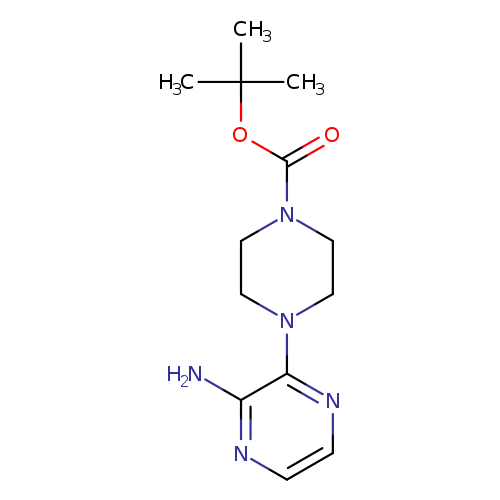 O=C(N1CCN(CC1)c1nccnc1N)OC(C)(C)C