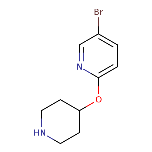 Brc1ccc(nc1)OC1CCNCC1