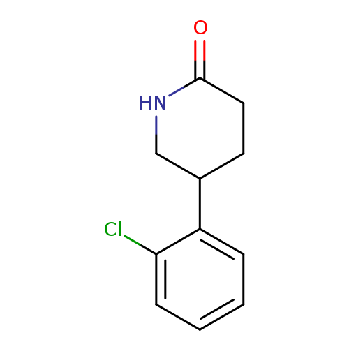 O=C1CCC(CN1)c1ccccc1Cl