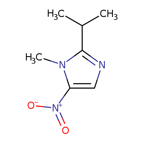 CC(c1ncc(n1C)[N+](=O)[O-])C