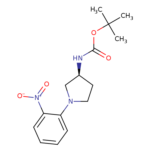 O=C(OC(C)(C)C)N[C@H]1CCN(C1)c1ccccc1[N+](=O)[O-]