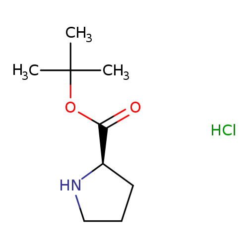 O=C([C@H]1CCCN1)OC(C)(C)C.Cl