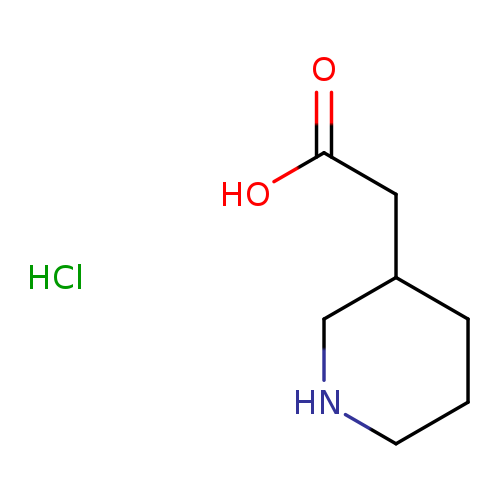 OC(=O)CC1CCCNC1.Cl