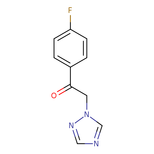 O=C(c1ccc(cc1)F)Cn1ncnc1