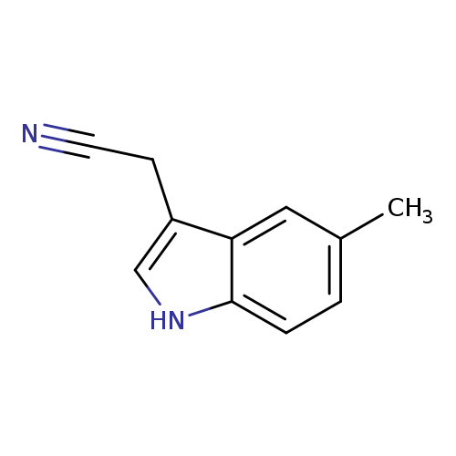 N#CCc1c[nH]c2c1cc(C)cc2