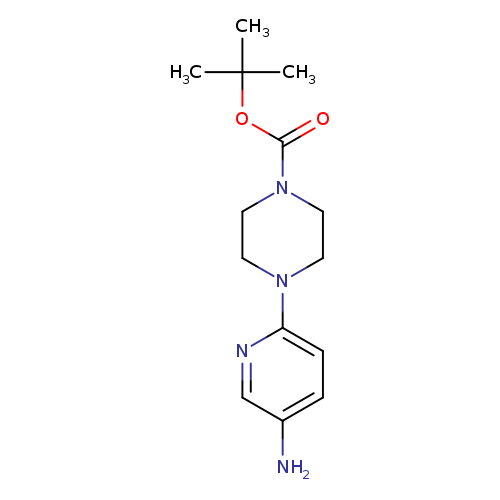 Nc1ccc(nc1)N1CCN(CC1)C(=O)OC(C)(C)C