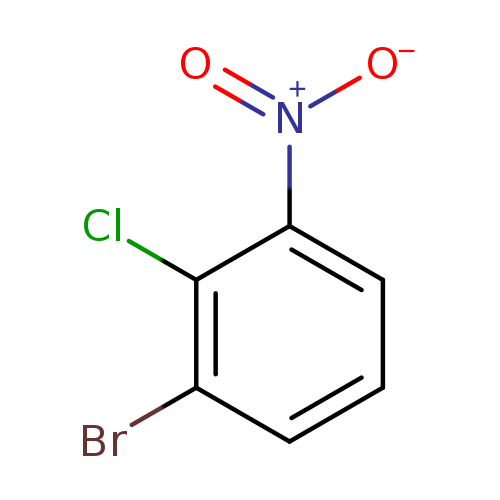 [O-][N+](=O)c1cccc(c1Cl)Br