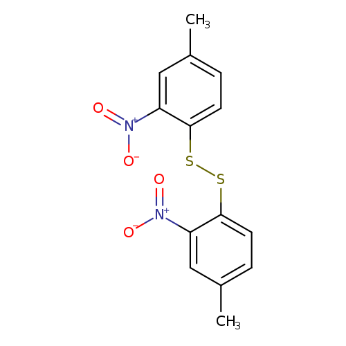 Cc1ccc(c(c1)[N+](=O)[O-])SSc1ccc(cc1[N+](=O)[O-])C