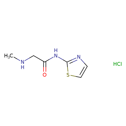 CNCC(=O)Nc1nccs1.Cl