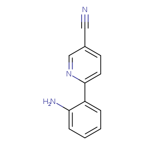 N#Cc1ccc(nc1)c1ccccc1N