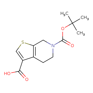 O=C(N1CCc2c(C1)scc2C(=O)O)OC(C)(C)C