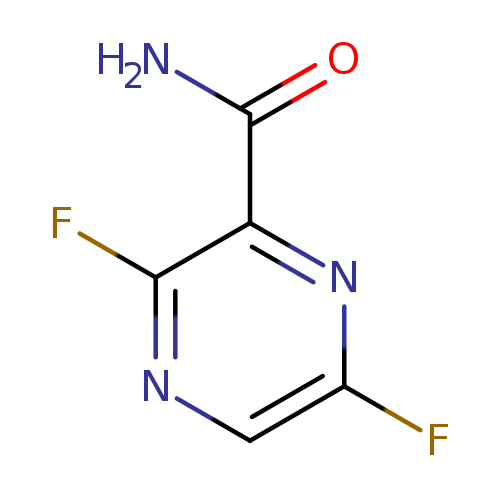 Fc1cnc(c(n1)C(=O)N)F