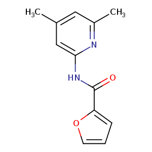 Cc1cc(nc(c1)C)NC(=O)c1ccco1
