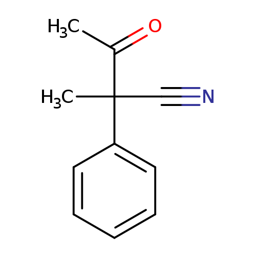 N#CC(c1ccccc1)(C(=O)C)C