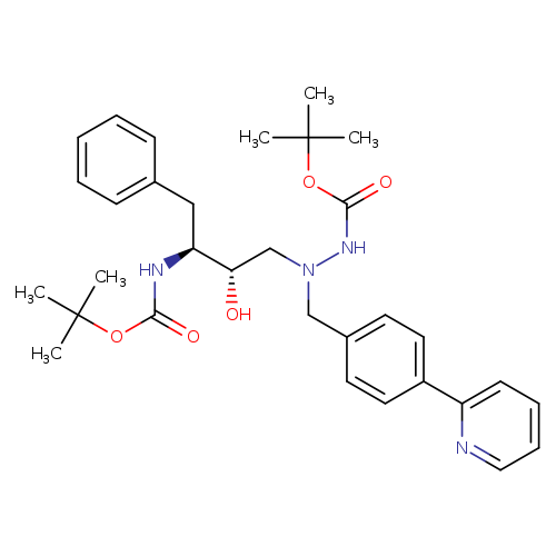 O=C(OC(C)(C)C)NN(C[C@@H]([C@@H](NC(=O)OC(C)(C)C)Cc1ccccc1)O)Cc1ccc(cc1)c1ccccn1