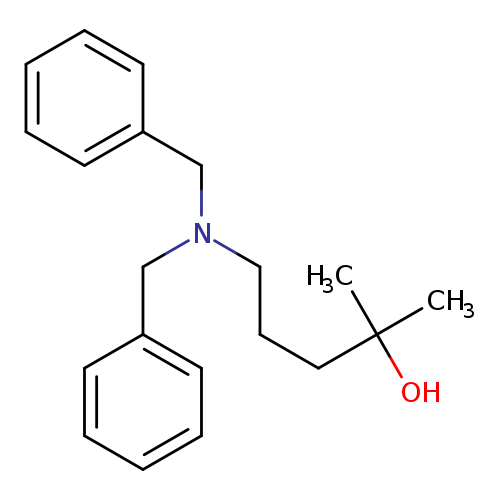 CC(CCCN(Cc1ccccc1)Cc1ccccc1)(O)C