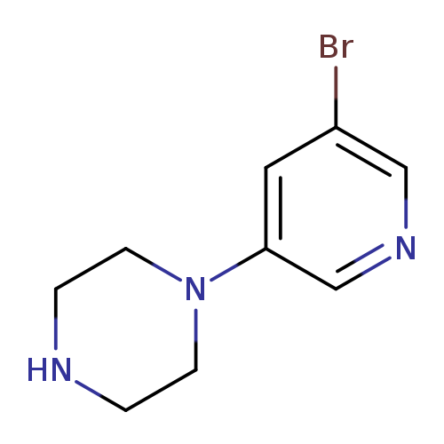 Brc1cncc(c1)N1CCNCC1
