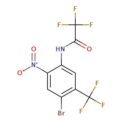 Brc1cc([N+](=O)[O-])c(cc1C(F)(F)F)NC(=O)C(F)(F)F