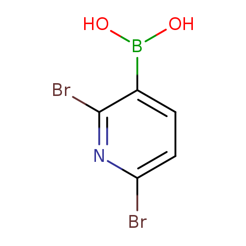 OB(c1ccc(nc1Br)Br)O