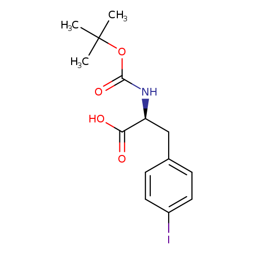 OC(=O)[C@H](Cc1ccc(cc1)I)NC(=O)OC(C)(C)C
