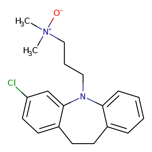 Clc1ccc2c(c1)N(CCC[N+](C)(C)[O-])c1ccccc1CC2