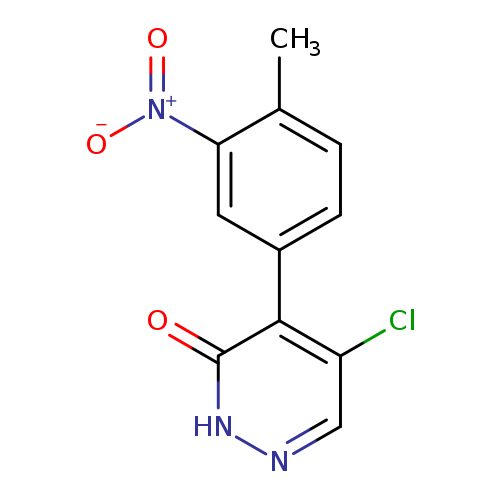 Clc1cn[nH]c(=O)c1c1ccc(c(c1)[N+](=O)[O-])C