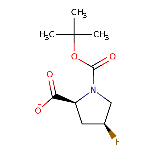 F[C@H]1C[C@H](N(C1)C(=O)OC(C)(C)C)C(=O)[O-]