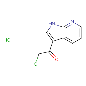 ClCC(=O)c1c[nH]c2c1cccn2.Cl