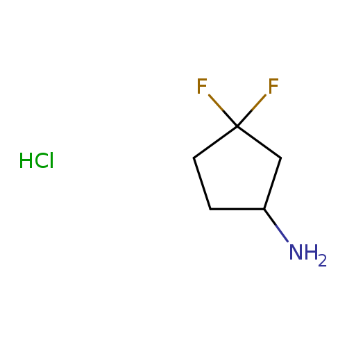 NC1CCC(C1)(F)F.Cl