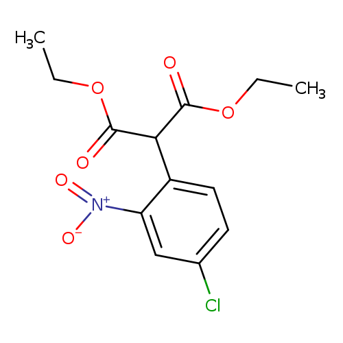 CCOC(=O)C(c1ccc(cc1[N+](=O)[O-])Cl)C(=O)OCC