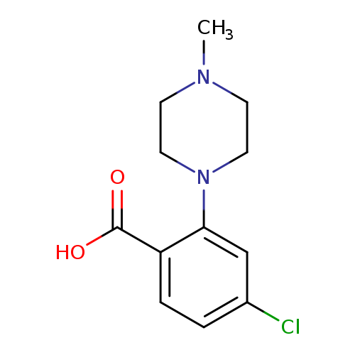 CN1CCN(CC1)c1cc(Cl)ccc1C(=O)O