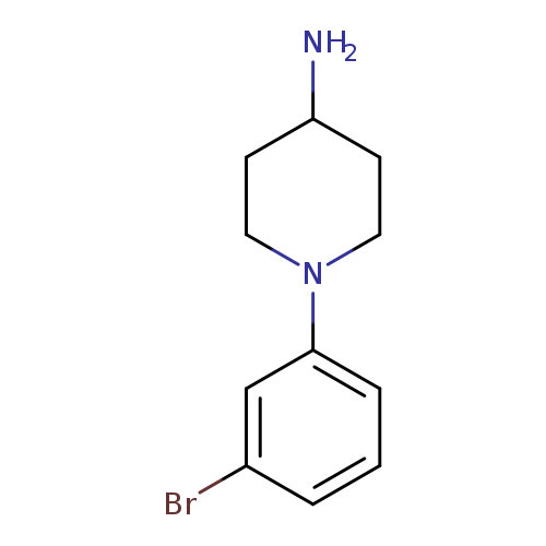 NC1CCN(CC1)c1cccc(c1)Br