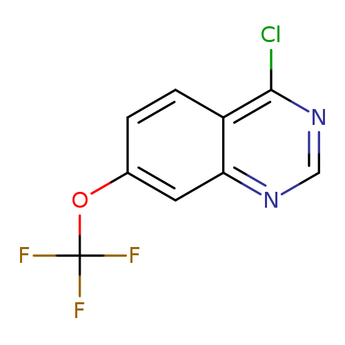 Clc1ncnc2c1ccc(c2)OC(F)(F)F